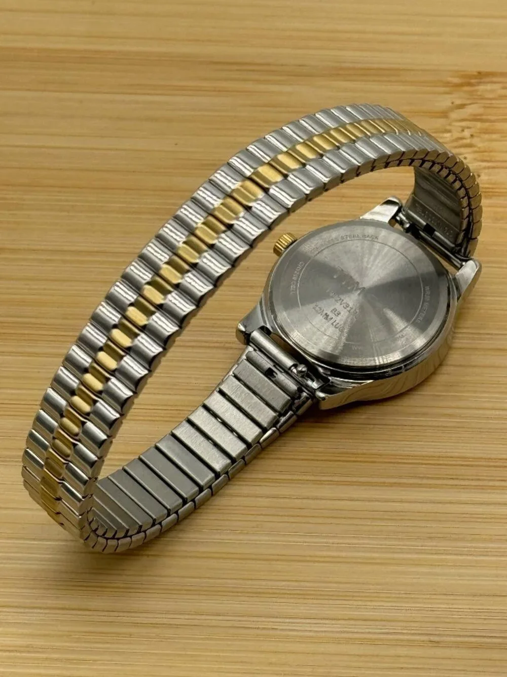Timex Women's Wristwatch Stretch Bracelet Classics Two-Tone TW2V31300